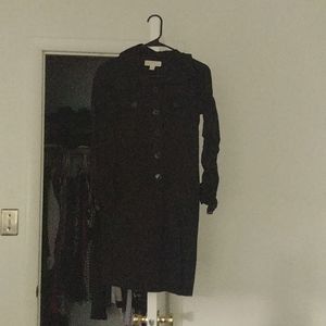Black button long sleeve Michael kors dress
